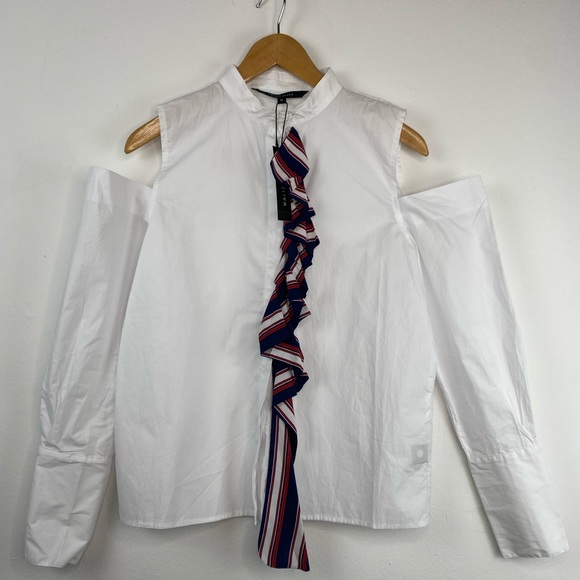 Walter Baker White Button-Up - Picture 2 of 3